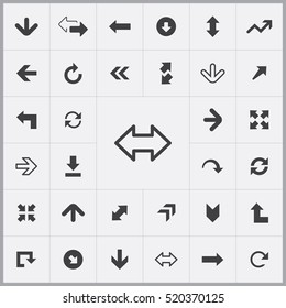 Arrows icons universal set for web and mobile
