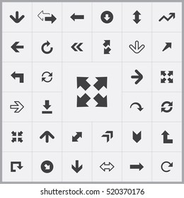 Arrows icons universal set for web and mobile