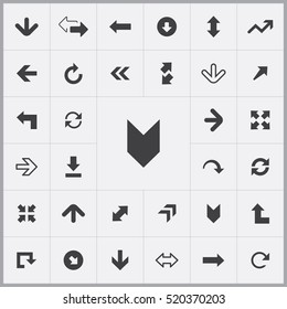 Arrows icons universal set for web and mobile