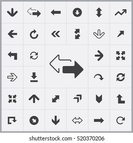 Arrows icons universal set for web and mobile