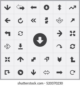 Arrows icons universal set for web and mobile