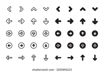 Arrows icons variety