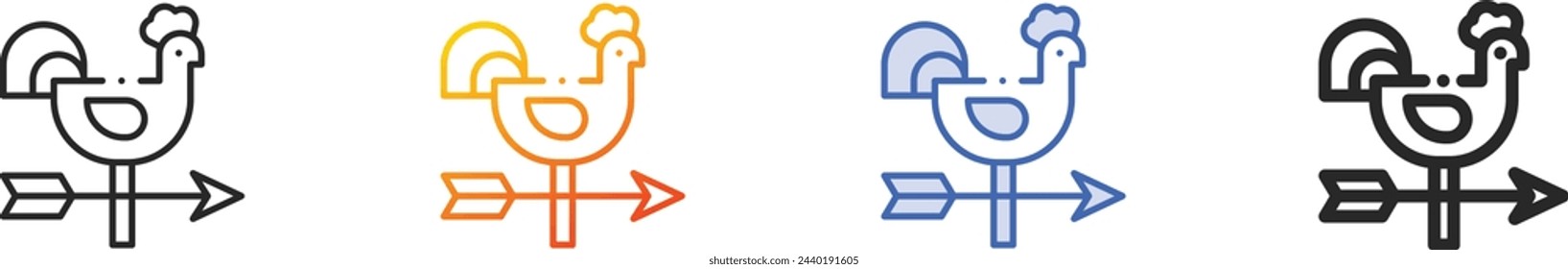 arrows icon.Thin Linear, Gradient, Blue Stroke and bold Style Design Isolated On White Background
