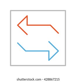 Arrows Illustration - Flat Icon