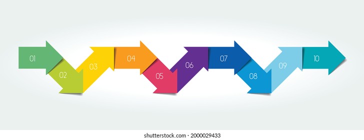 Arrows  infographic, chart, scheme, diagram.