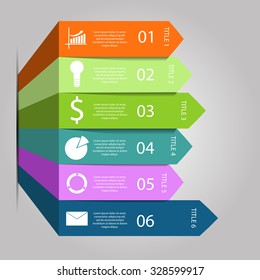 Arrows Infographic Template For Diagram Graph Presentation And Chart Vector  Eps 10 