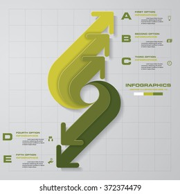 arrows infographic. Template for diagram, graph, presentation and chart. Business concept with 5 options