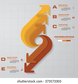 arrows infographic. Template for diagram, graph, presentation and chart. Business concept with 5 options