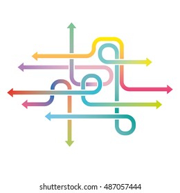 Arrows infographic vector abstract
