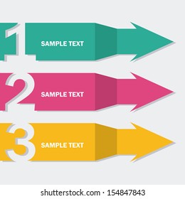 arrows infographics  over blue background vector illustration