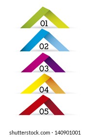 arrows infographics over gray  background vector illustration
