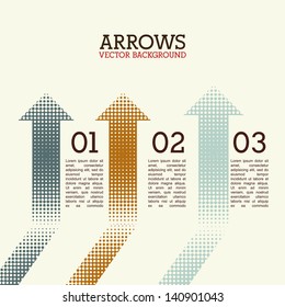 arrows infographics over white background vector illustration