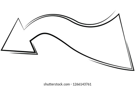 arrows isolated on the white