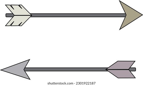 Arrows knight vector. Simple Minimalist Design, Icon Symbol Illustration Template