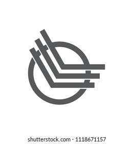 arrows laptops in circle symbol logo vector