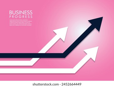 arrows lead going forward business growth arrows rise up