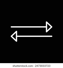 Arrows left and right symbol collection. Vector Illustration.