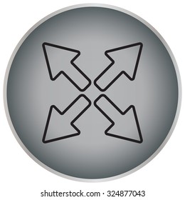 arrows line icon