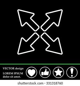 arrows line icon