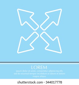 arrows line icon