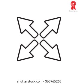 arrows line icon