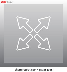 arrows line icon