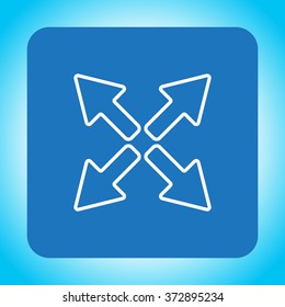 arrows line icon