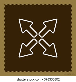 arrows line icon