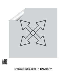 arrows line icon