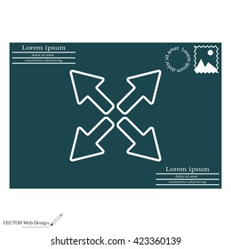 arrows line icon
