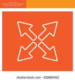 arrows line icon