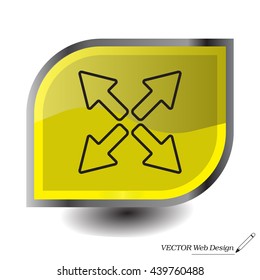 arrows line icon