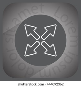 arrows line icon