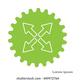 arrows line icon
