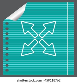 arrows line icon