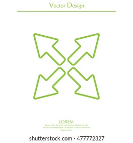arrows line icon
