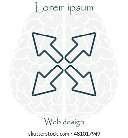 arrows line icon