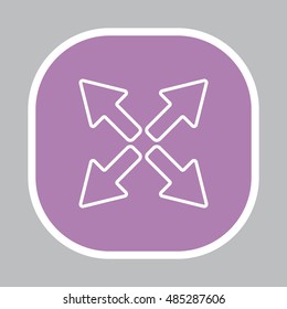arrows line icon