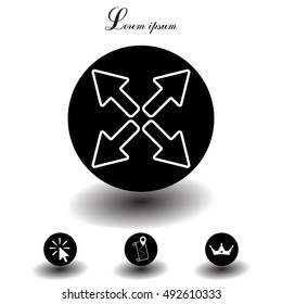 arrows line icon