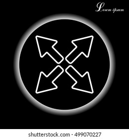 arrows line icon