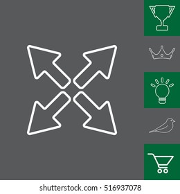 arrows line icon