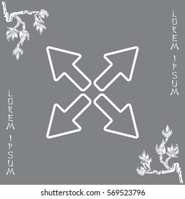 arrows line icon