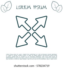 arrows line icon