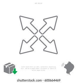 arrows line icon