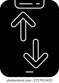 Diseño de ícono de Vector de línea de flechas