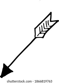 
arrows, lines, guides, doodle, sketch, graphic vector illustration hand drawn. Elements on white background separately