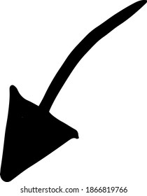 
Pfeile, Linien, Führer, Doodle, Skizze, grafische Vektorgrafik handgezeichnet. Elemente einzeln auf weißem Hintergrund