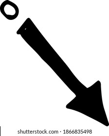 Pfeile, Linien, Führer, Doodle, Skizze, grafische Vektorgrafik handgezeichnet. Elemente einzeln auf weißem Hintergrund
