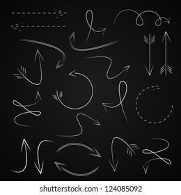 Arrows and Lines - Hand drawn set - Vector illustration Graphic Design