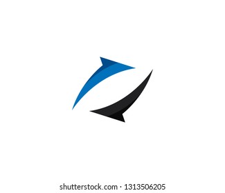 Arrows logo template vector icon illustration design 
